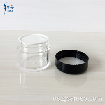 Tarro de crema transparente AS de 70 ml con tapa de ABS